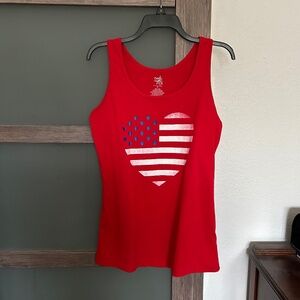 Americana Red Tank Top- Size M